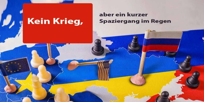 Kein Krieg aber ein kurzer Spaziergang im Regen