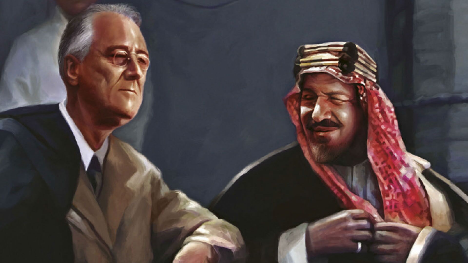 Treffen von Roosevelt und Abdulaziz